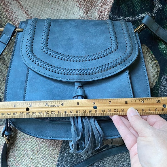 Blue Franco Sarto Saddle Bag - Picture 9 of 13